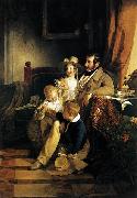 Friedrich von Amerling Rudolf von Arthaber with his Children oil painting